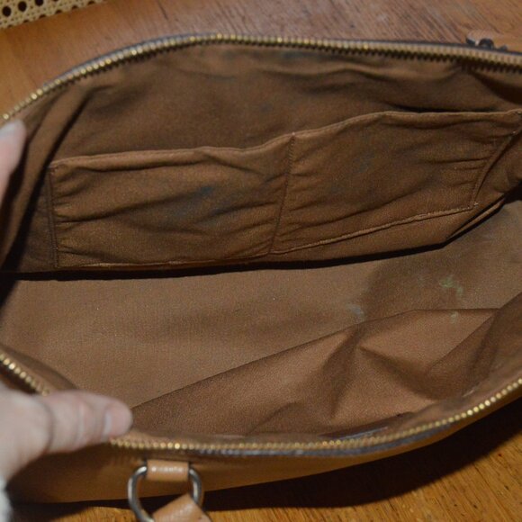 Pre-owned Coach Zip Top Tote with Side Zippered Pocket and Frayed Handles - Picture 6 of 6